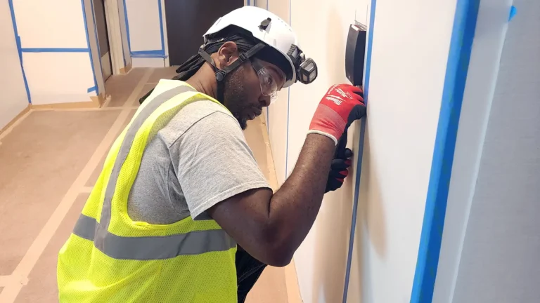 Access control keypad installation during commercial build-out